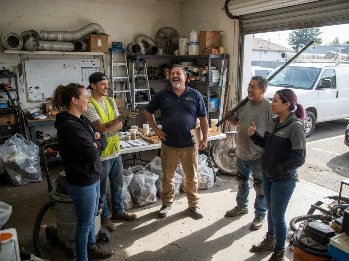 The PureVent Solutions team at work in Happy Valley