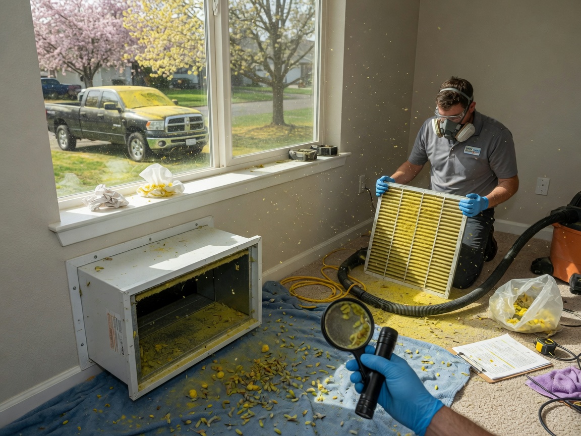 Spring Pollen Load and Air Duct Maintenance in Happy Valley
